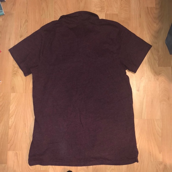 Burgundy Old Navy collar Tee - Picture 2 of 3